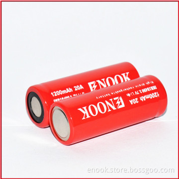 hot selling 18490 1200mAh 3.7V 20A  e-cigarette battery